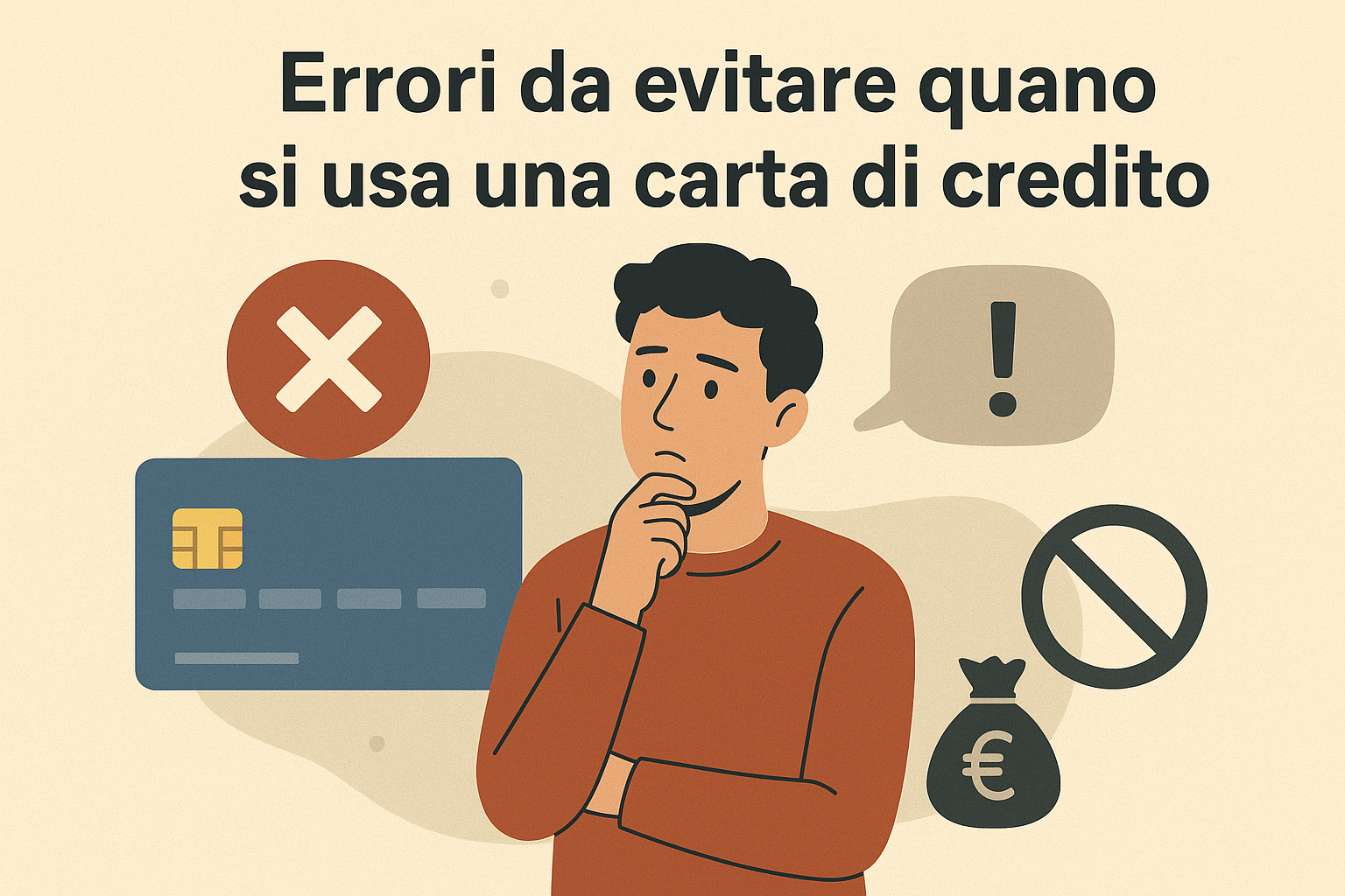 Errori da evitare quando si usa una carta di credito