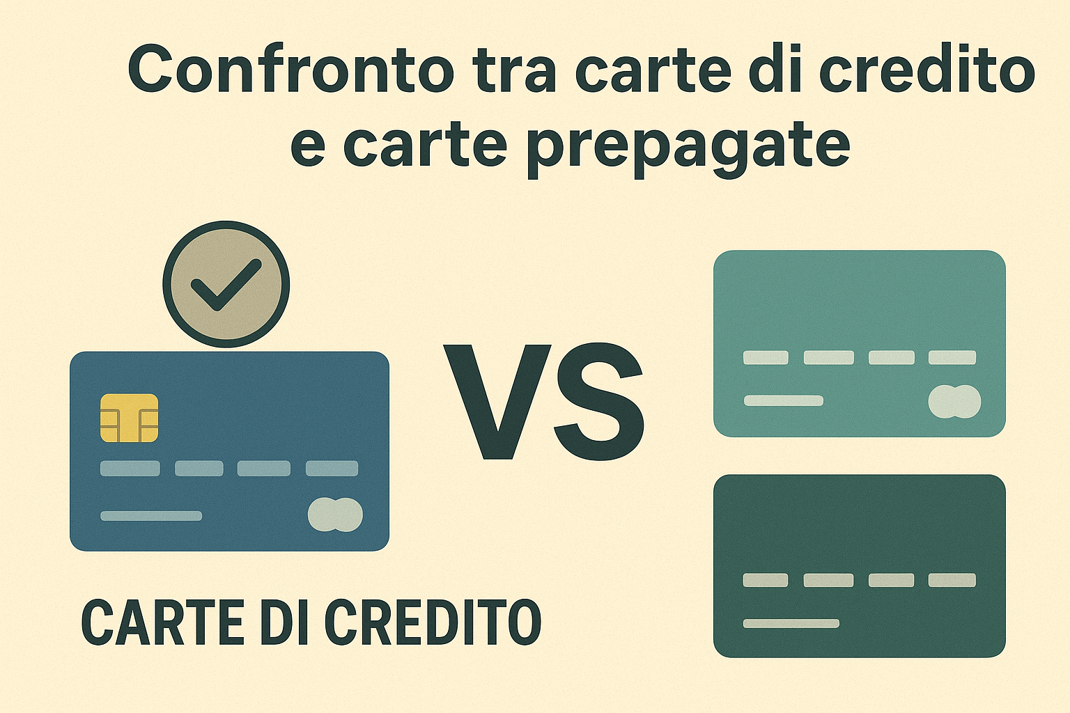Confronto tra carte di credito e carte prepagate